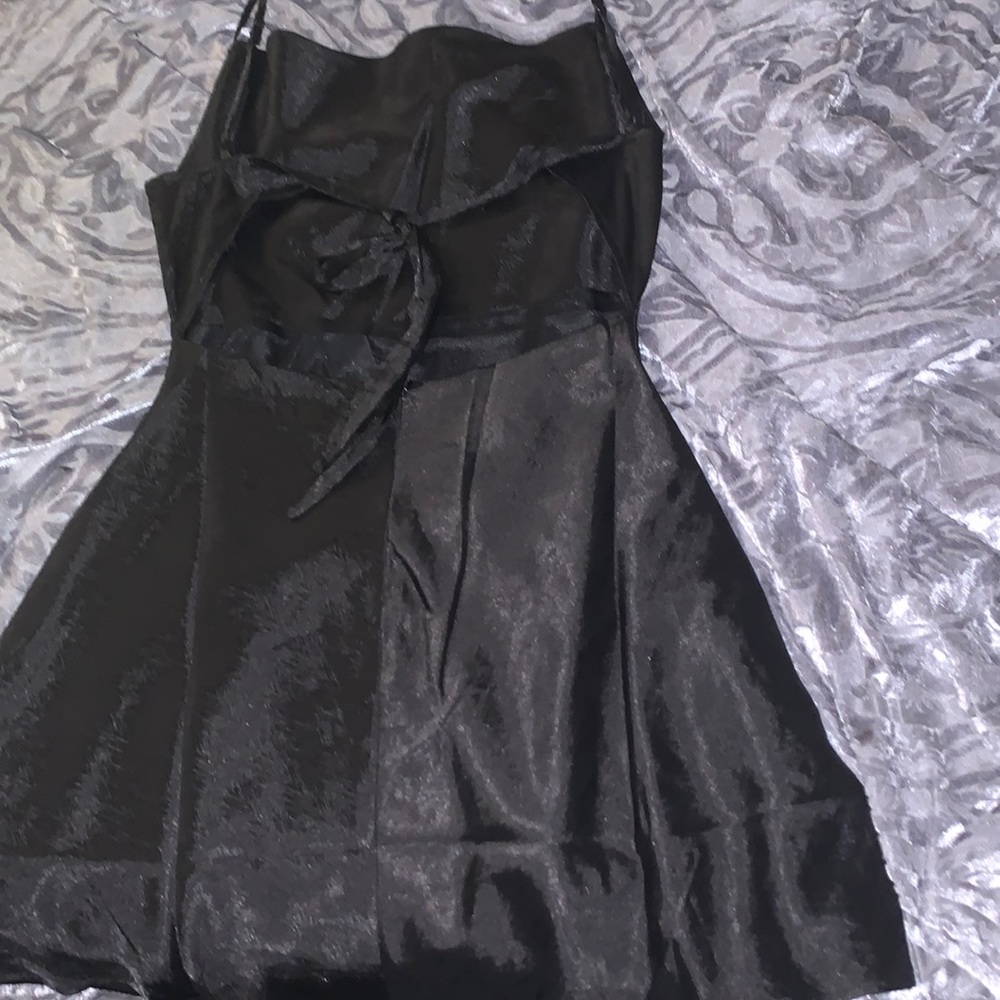 Black mini dress